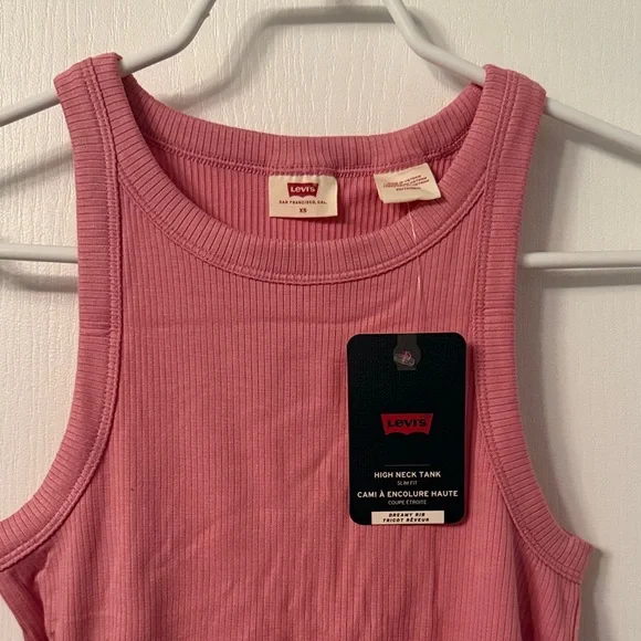 Levi’s Pink Ribbed Tank Top - Picture 3 of 6